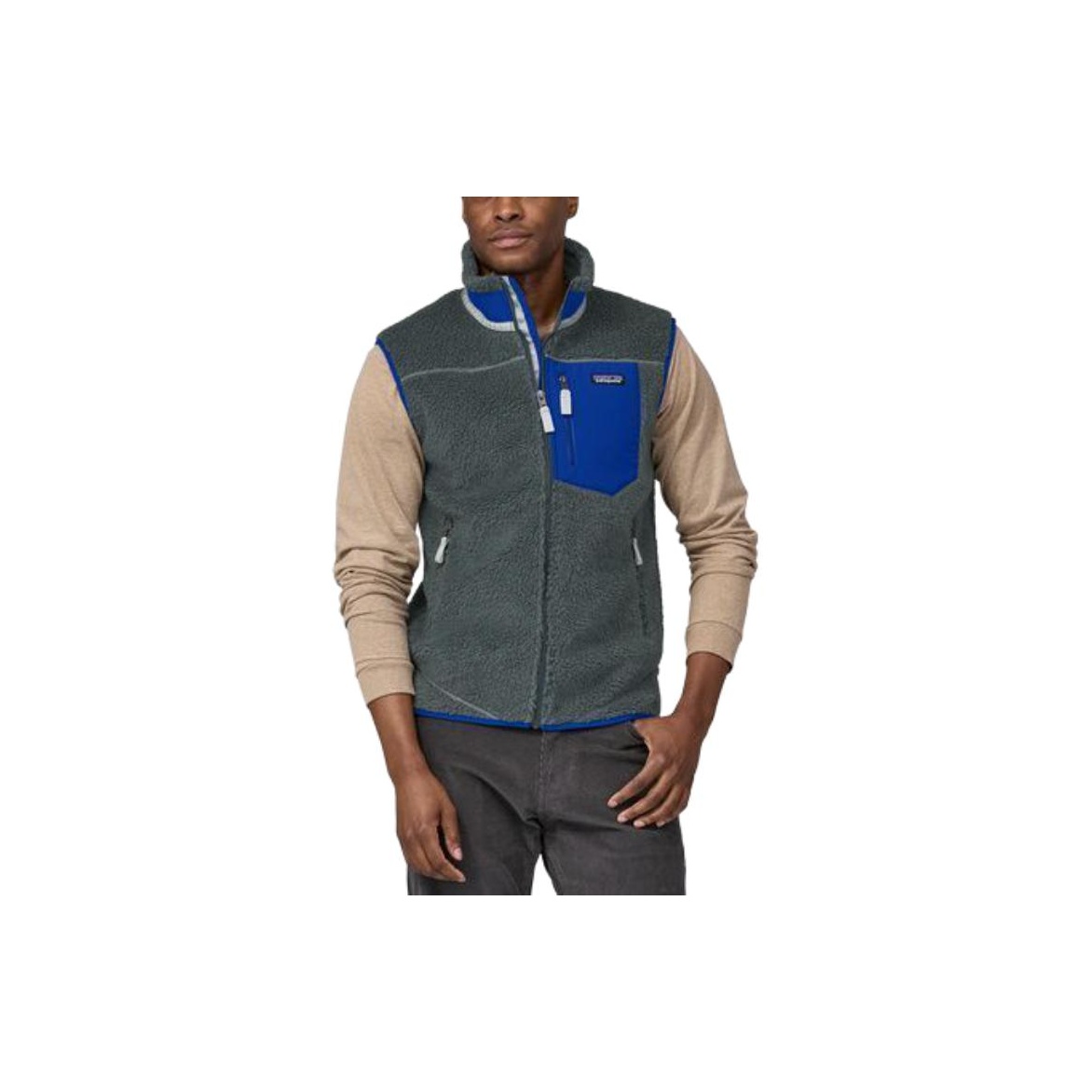 Patagonia Classic Retro-X Vest Pelican/Purple S - POIZON