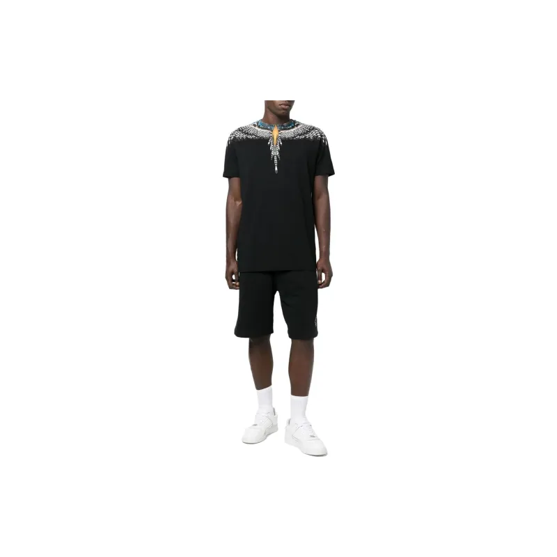 Marcelo Burlon Logo Printed Drawstring Shorts-1