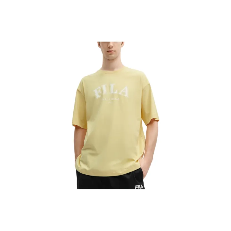 FILA T Shirt Unisex Morning Dawn Yellow-3