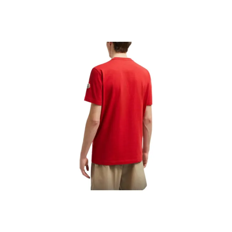 Moncler T Shirts Men Red-3