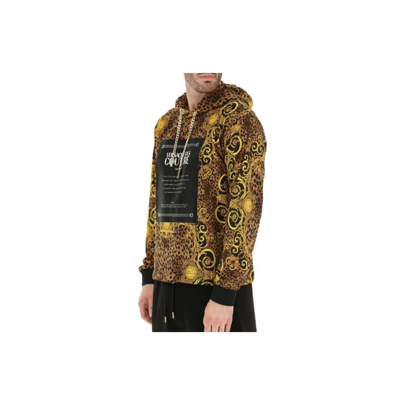 VERSACE JEANS COUTURE Hooded Sweatshirt Men's Black-4
