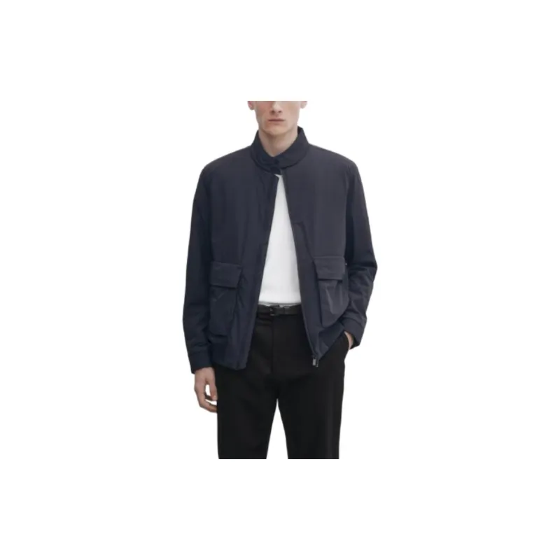 Massimo Dutti Jackets Coats Men's Navy Blue-2