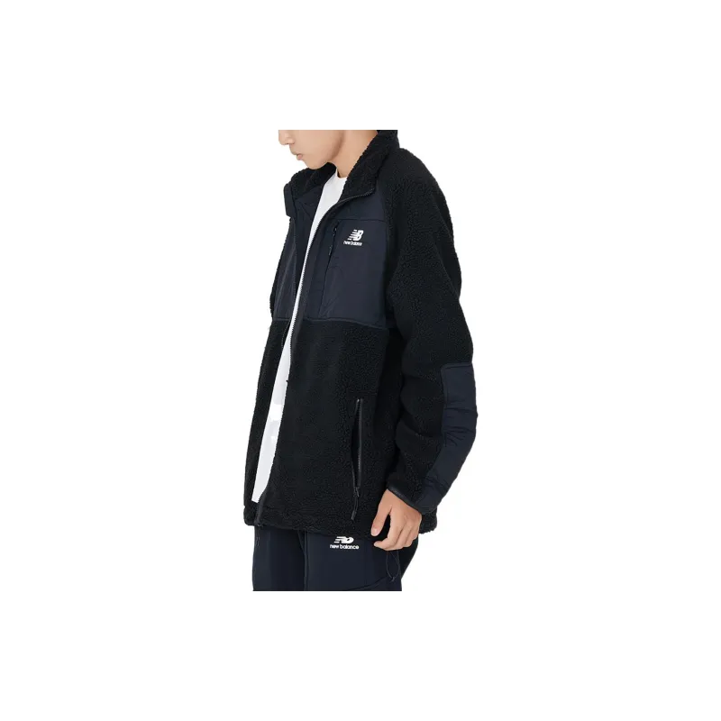 New Balance Velvet Jackets Men Black-4