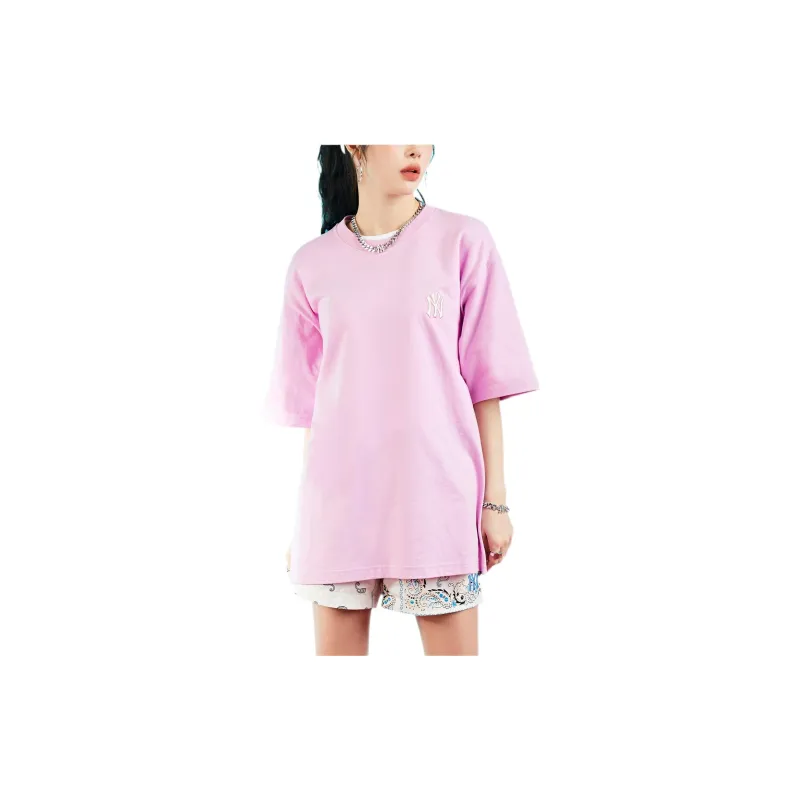 MLB Cashew Flower T Shirts Unisex Pink-2