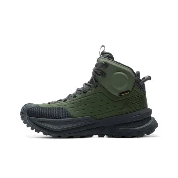 LiNing CF Su Xingchuan Anti-Slip Wear-Resistant High-Top Trekking Shoes Unisex Black Green