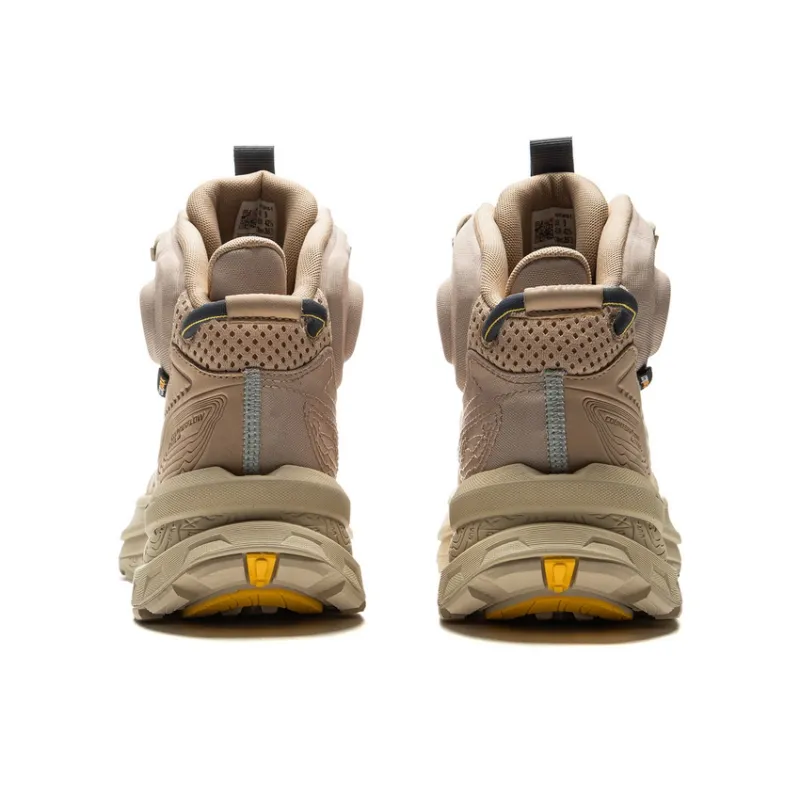 LiNing CF Su Xingchuan Anti-Slip Wear-Resistant High-Top Trekking Shoes Unisex Brown Yellow-5
