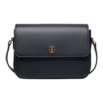 BALLY Logo Plaque Flap Crossbody Bag