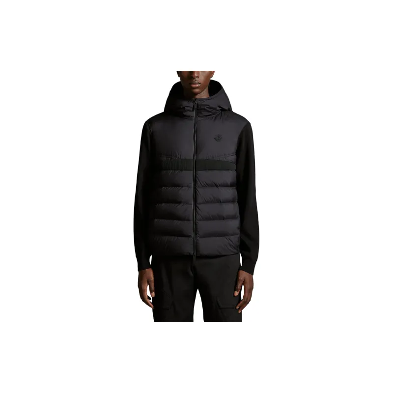 Moncler Padded front Logo plaque Cotton Jacket-1