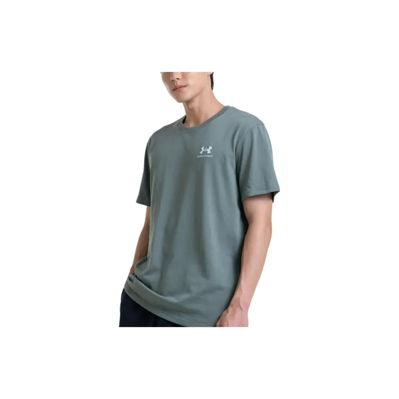Under Armour T Shirt Men's Gray Green-3