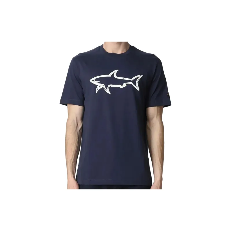 Paul & Shark Logo print T shirt-2