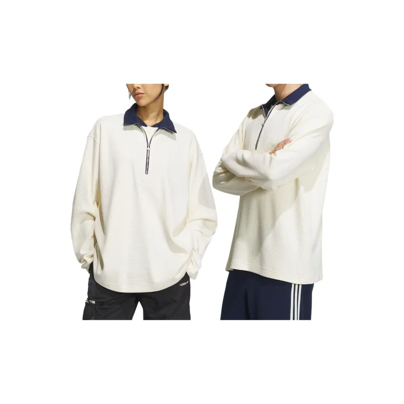 Adidas Originals Adidas Originals X Notitle Co branded Series Polo Shirts Unisex Beige-4