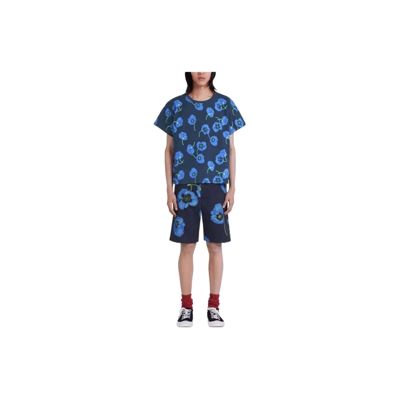 KENZO Floral print Cotton T shirt-3