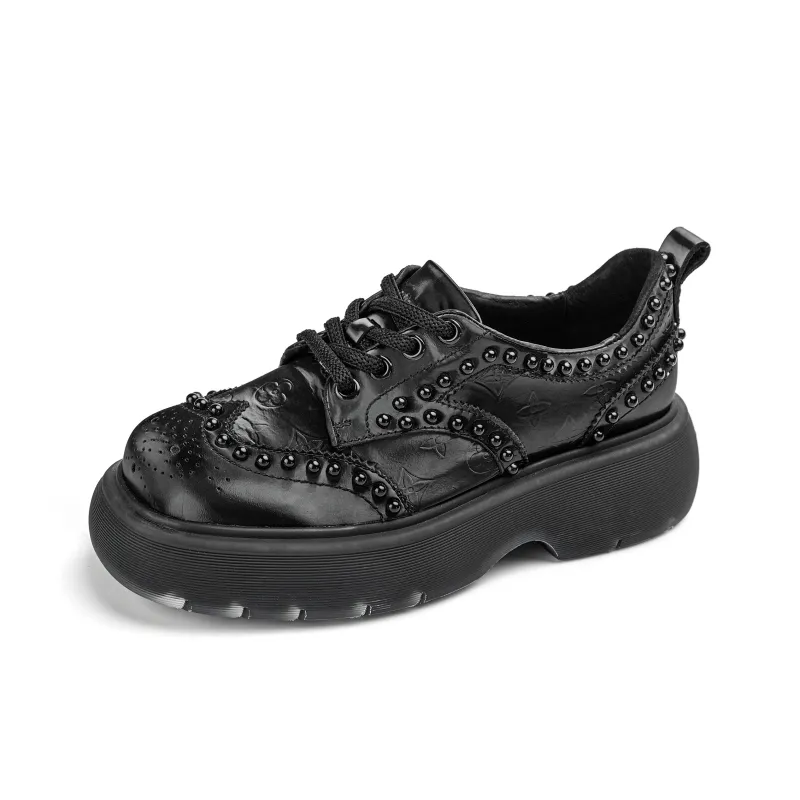 NAUTICA Loafers 5cm Women's Black-1