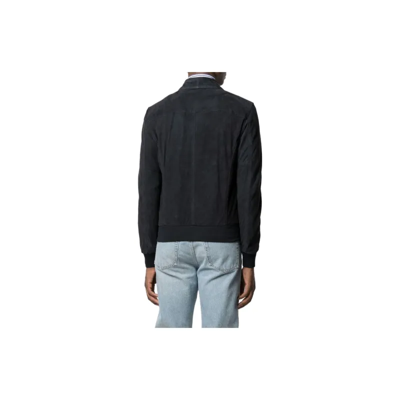 BARBA Leather Shirt Jacket-3