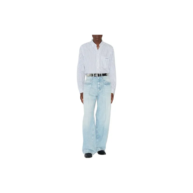 ISABEL MARANT Janael Trousers Jeans Men's Light Blue-1