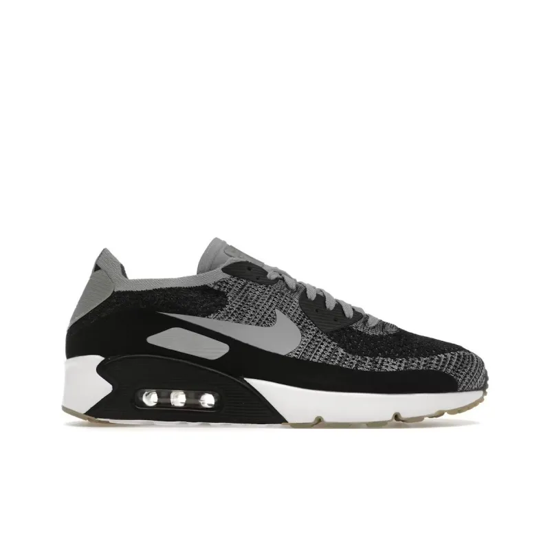 Nike Air Max 90 Ultra 2.0 Flyknit Black Wolf Grey-1