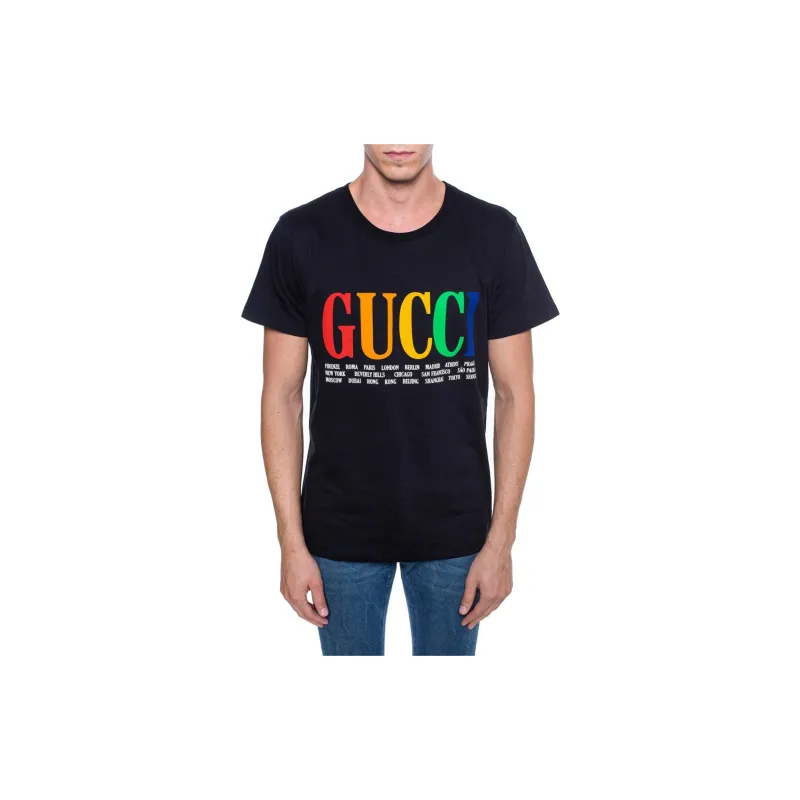GUCCI T-Shirts Men Black-1