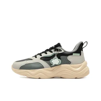 361° Linglong Series Cushioning Anti-Slip And Wear-Resistant Low-Top Casual Running Shoes Women's Gray Green