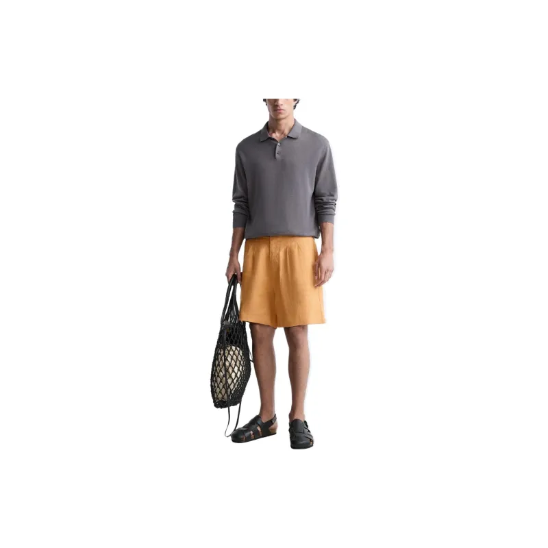 ZARA Casual Shorts Men's Orange-4