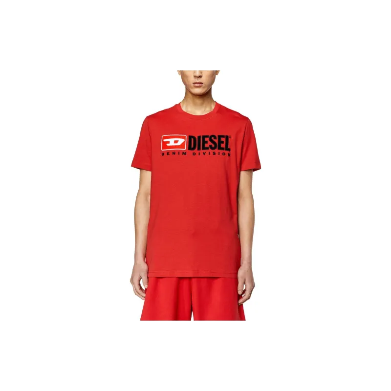 DIESEL T Shirts Men Orange Red-1