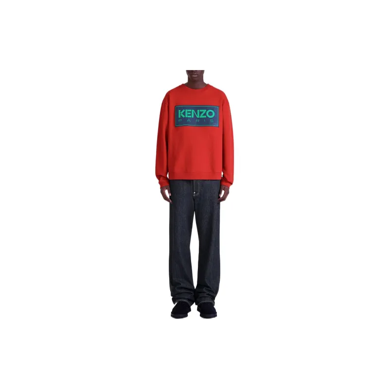 KENZO Logo Patch Crewneck Sweatshirt-2