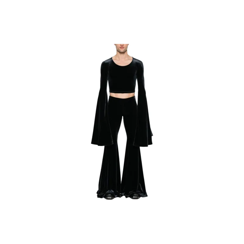 Vetements Flared Sleeves Cropped Top-1