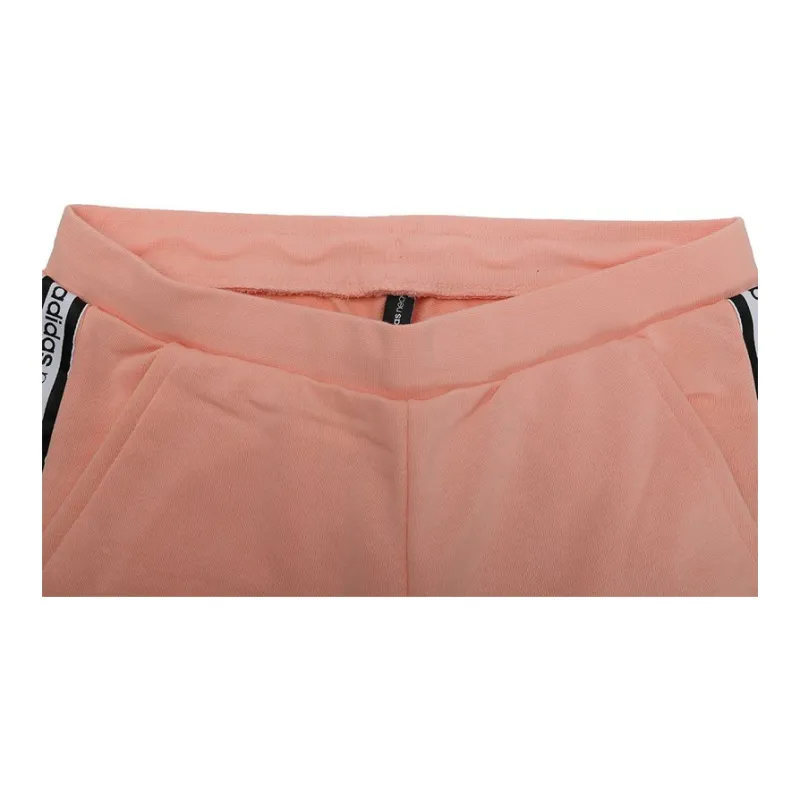 Adidas Neo Knitted Sports Pants Women's Pink-3