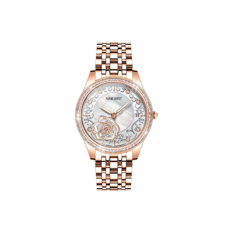 NINE WEST Mechanical Movement Watch Women's Watch Mother-of-Pearl Color Watch Dial-6