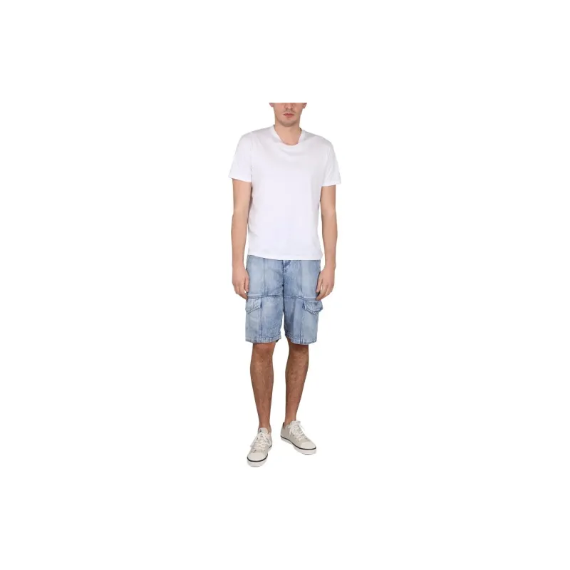 ISABEL MARANT Logo Patch Cargo Shorts-3