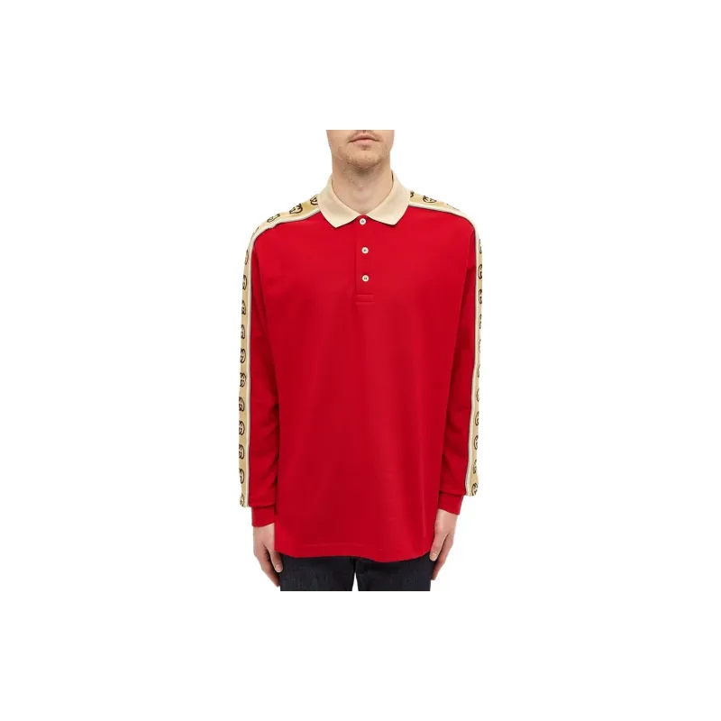 GUCCI Polo Shirts Men Red-2