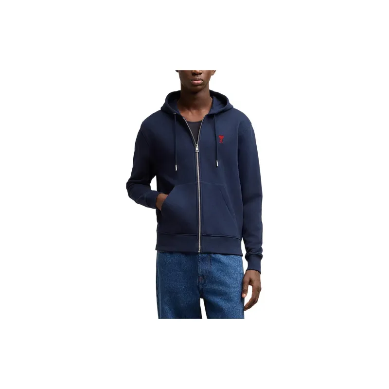 AMIPARIS Paris Ami De Coeur Zip Up Hoodie-1