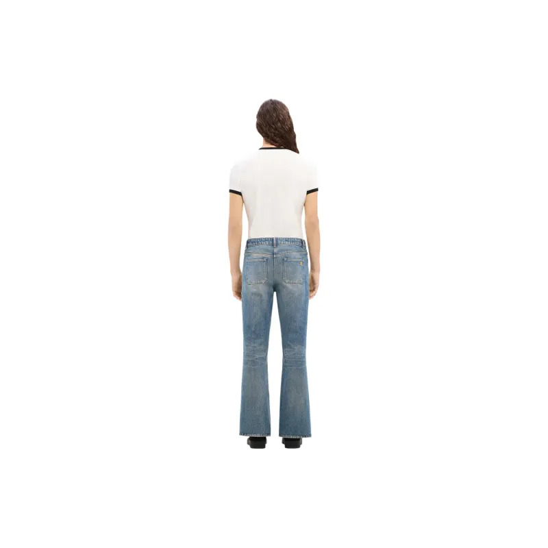 COURREGES Mid rise Bootcut Jeans-3