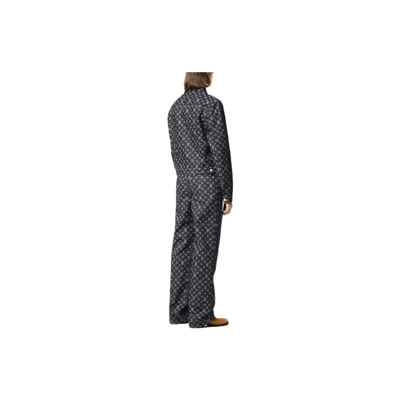 LOUIS VUITTON 1AGHUM Monogram Jacquard Denim Jacket-2