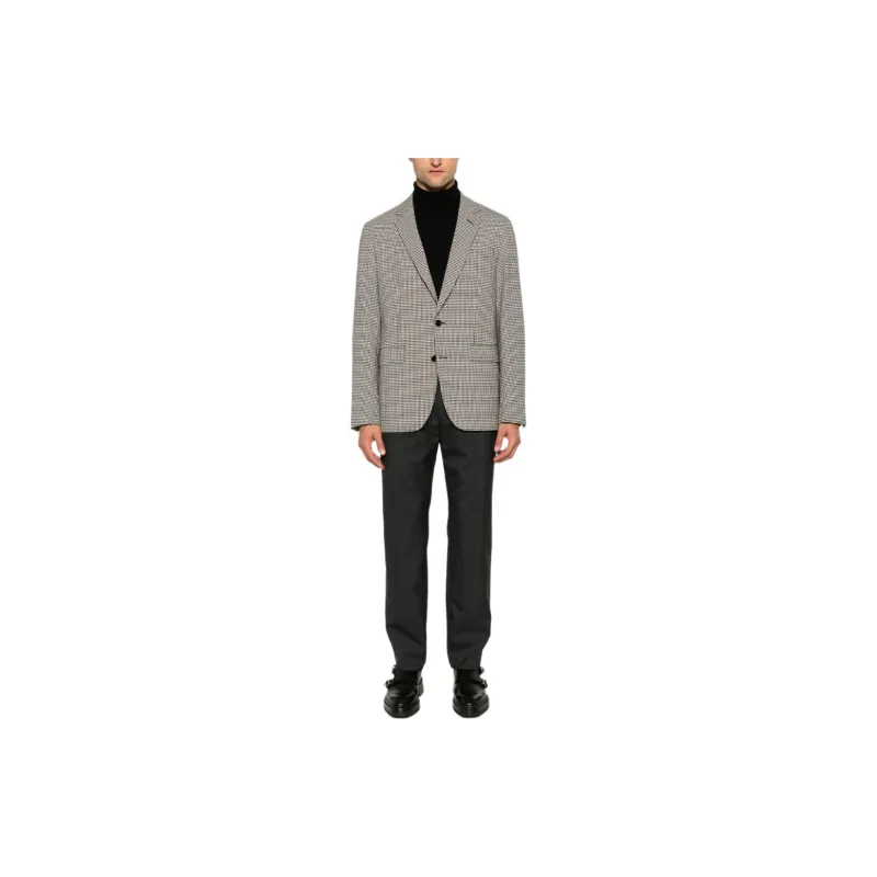 FURSAC Houndstooth-pattern Blazer-1