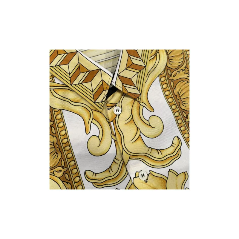 VERSACE Shirts Men Yellow-3