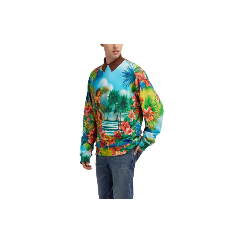 Roberto Cavalli SS24 Sweatshirt Men's Blue-4