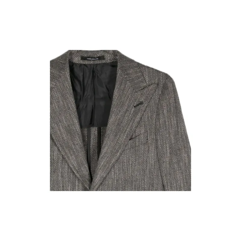Tagliatore Mélange Chevron knit Blazer-2