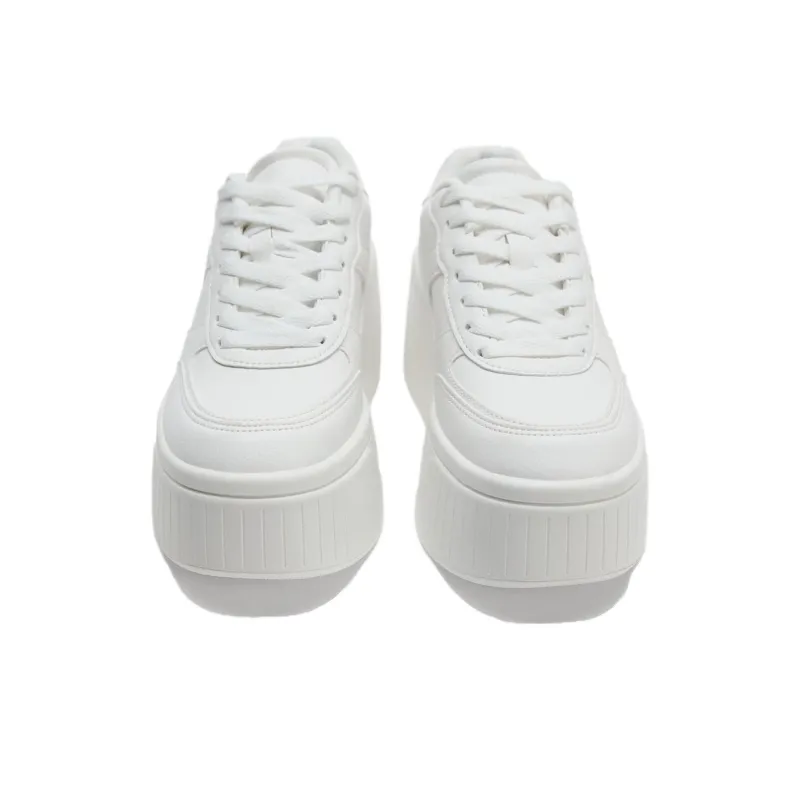 ZARA Low Top Skateboard Shoes Women's White-2