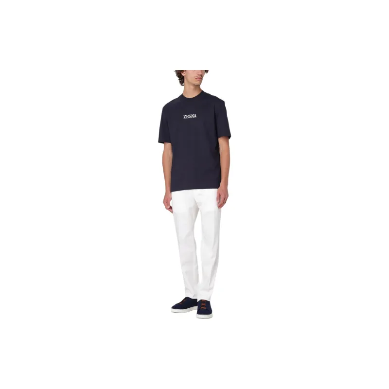Zegna T Shirt Men's Marine Blue-3