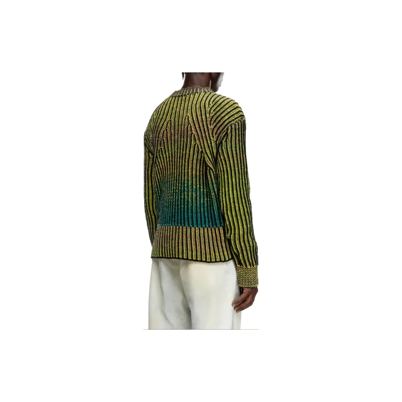 DIESEL Degrade Ribbed Crewneck Sweater-3
