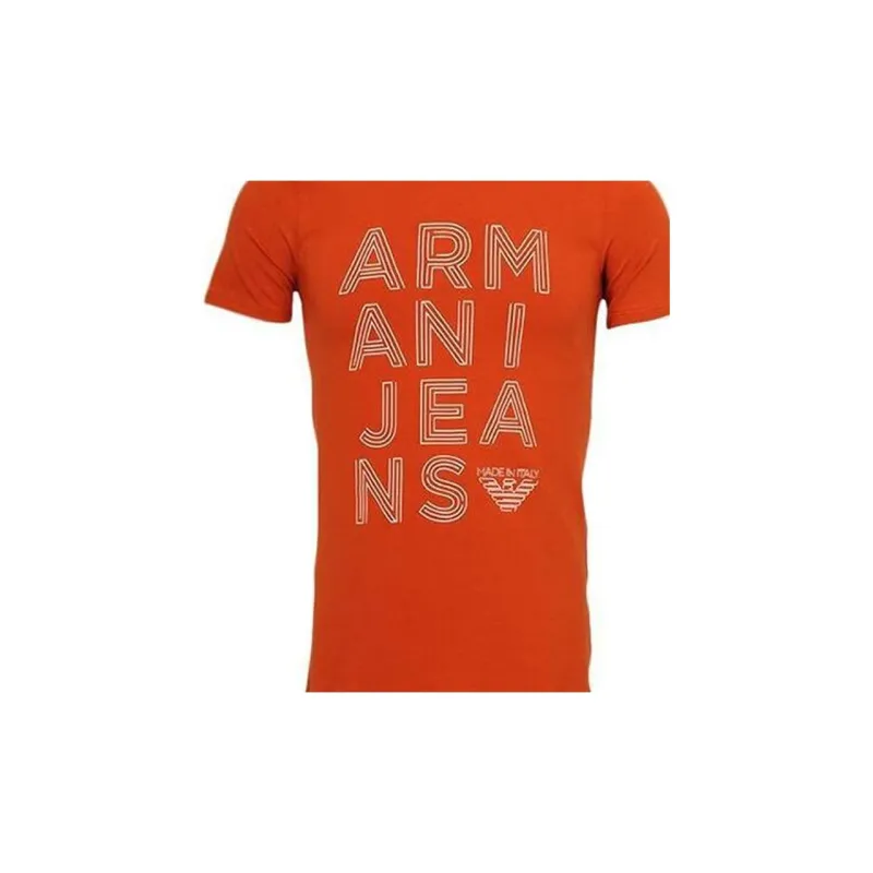 ARMANI JEANS T Shirts Men Red-1