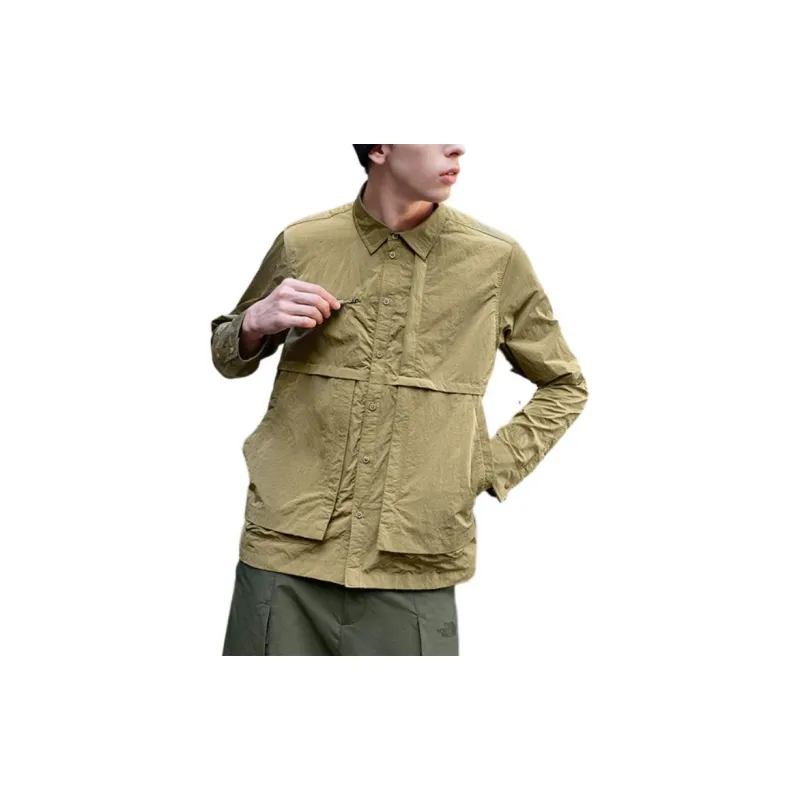 THE NORTH FACE Shirts Men Brown-3