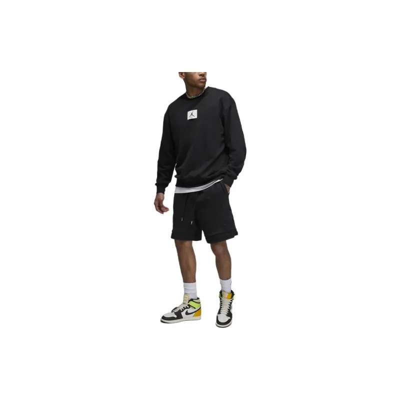 Jordan Flight Fleece Sports Shorts Men's Black-1