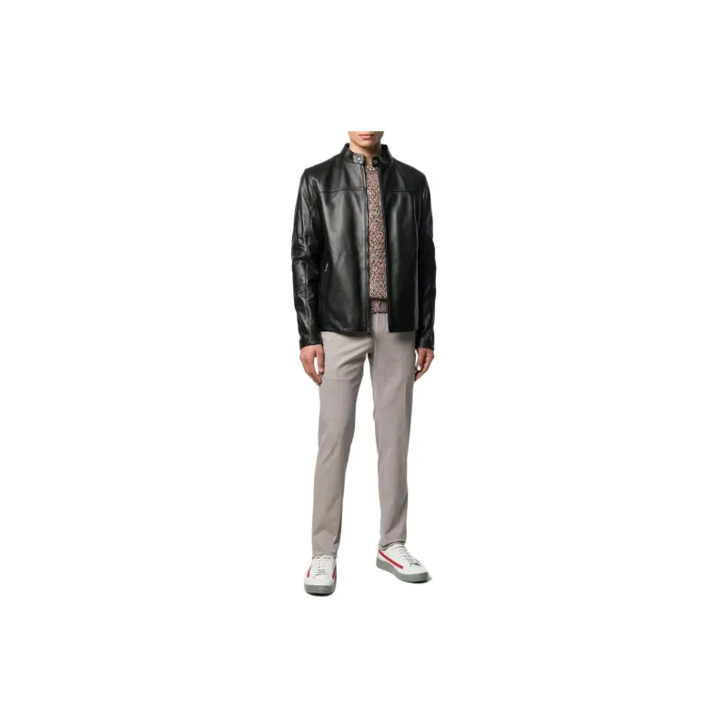 MICHAEL KORS Leather Racer Jacket-1
