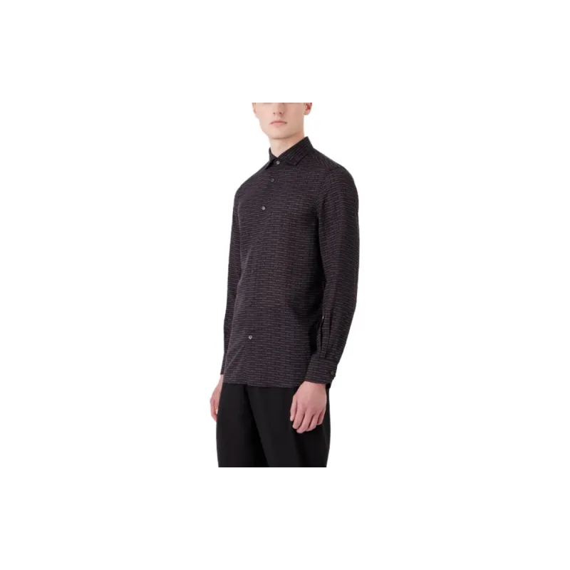 EMPORIO ARMANI Shirts Men Black-1