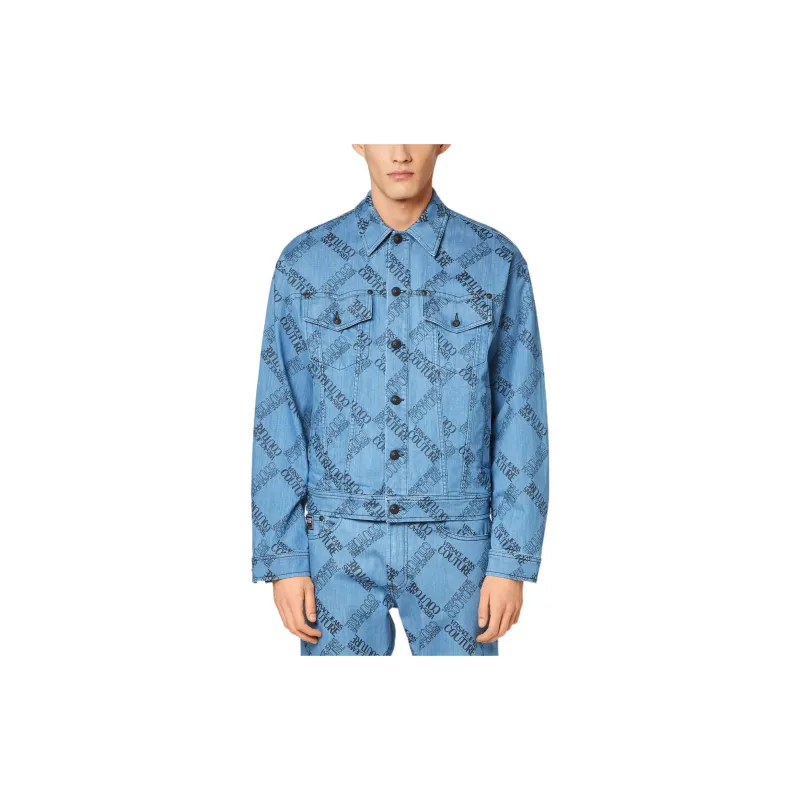 VERSACE JEANS COUTURE Moderate Jacket Men's Blue-2