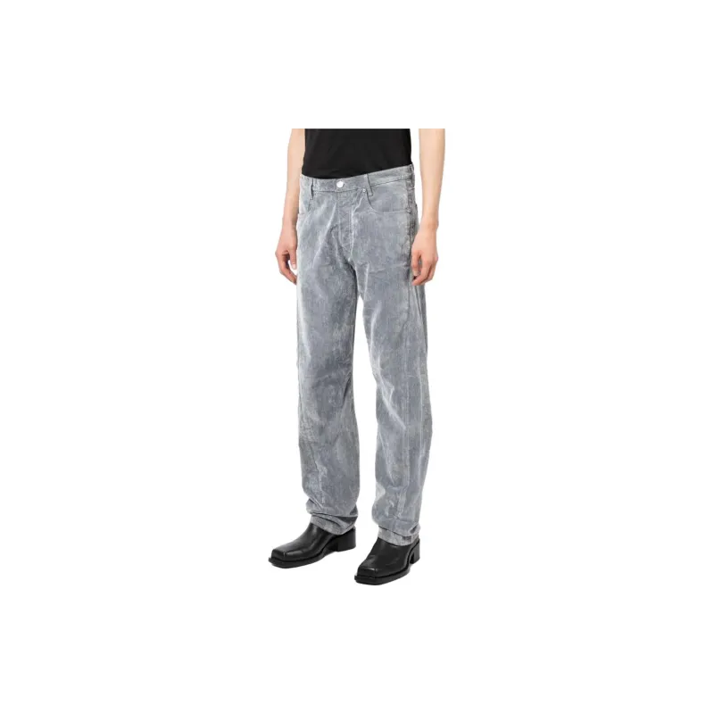 TRUSSARDI Bleached-effect Straight-leg Jeans-3