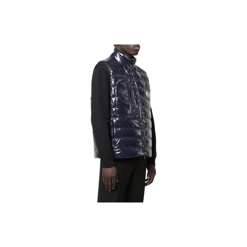 Moncler Vests Men Marine Blue-2