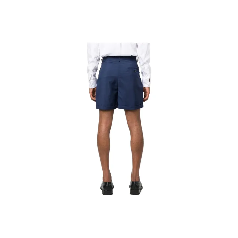 BALLY Pleated Mohair wool Blend Shorts-3
