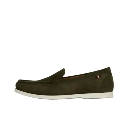 BALLY Loafers Men's Olive Green